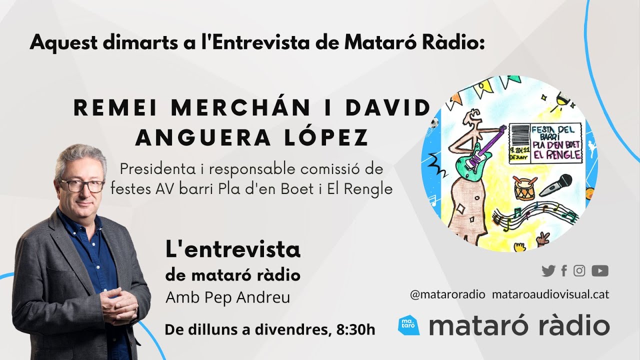 Les festes de Barri Pla d'en Boet i El Rengle a l'Entrevista de Matar&oacute; R&agrave;dio 06/06/2023