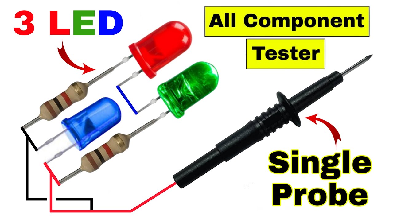 Single Probe ALL In One Unique Tester || How To Make All In One Component Tester