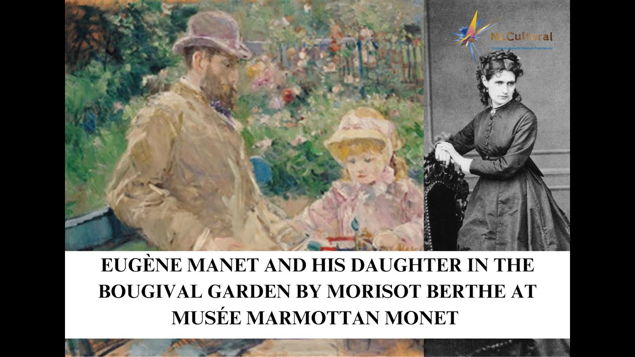 Eug&egrave;ne Manet And His Daughter In The Bougival Garden By Morisot Berthe at The Mus&eacute;e Marmottan Monet