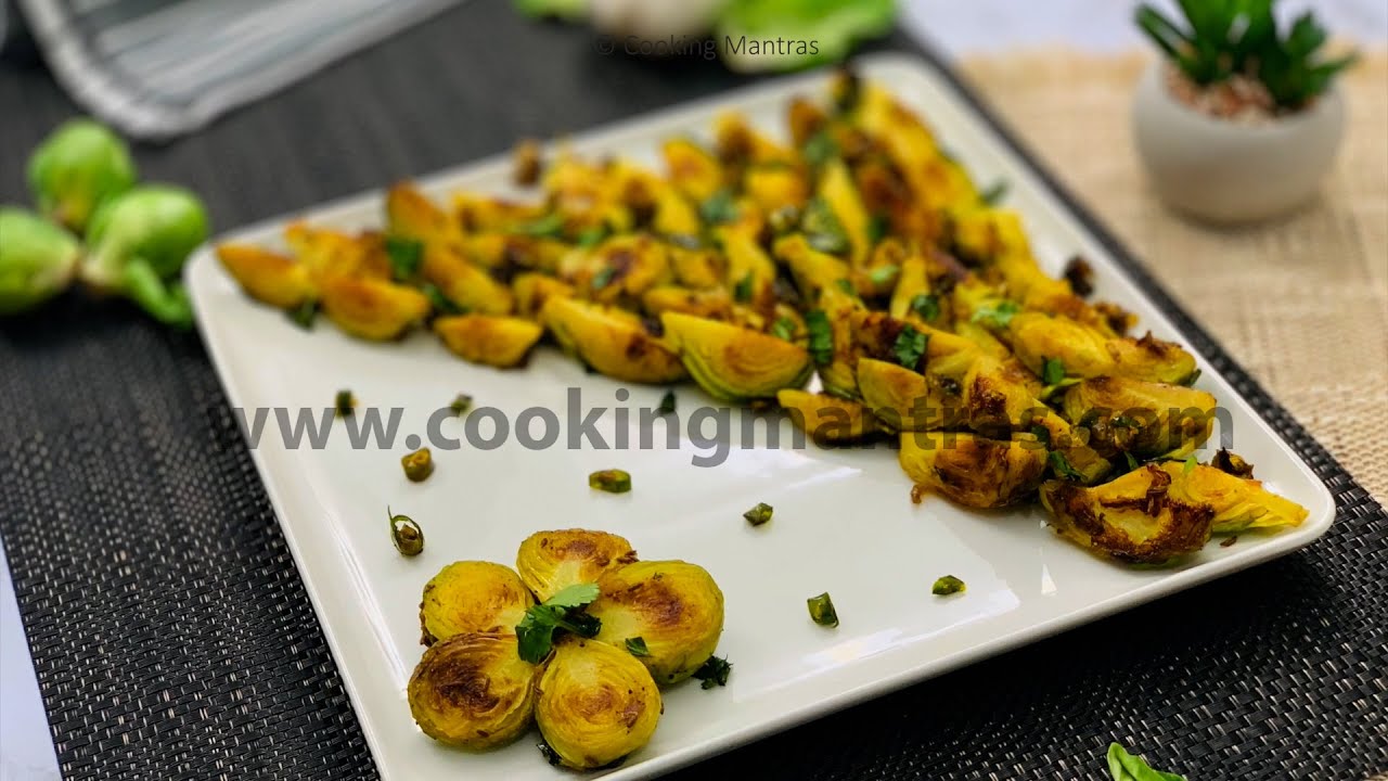 Roasted Brussel Sprouts Recipe | Baby Leafy Cabbage Roasted and Seasoned