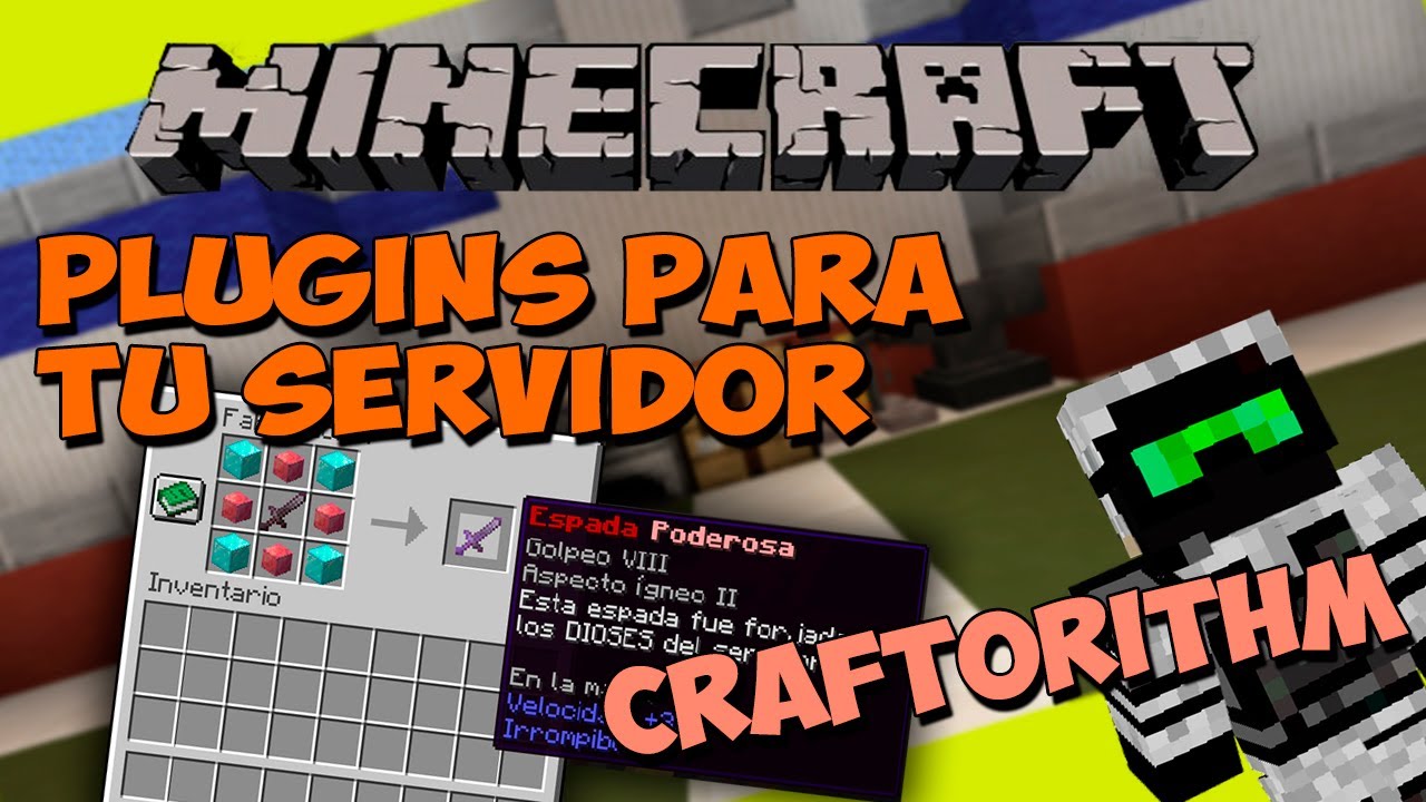 PLUGINS para tu SERVIDOR de Minecraft - CRAFTORITHM (Crea tus Propios CRAFTEOS!)