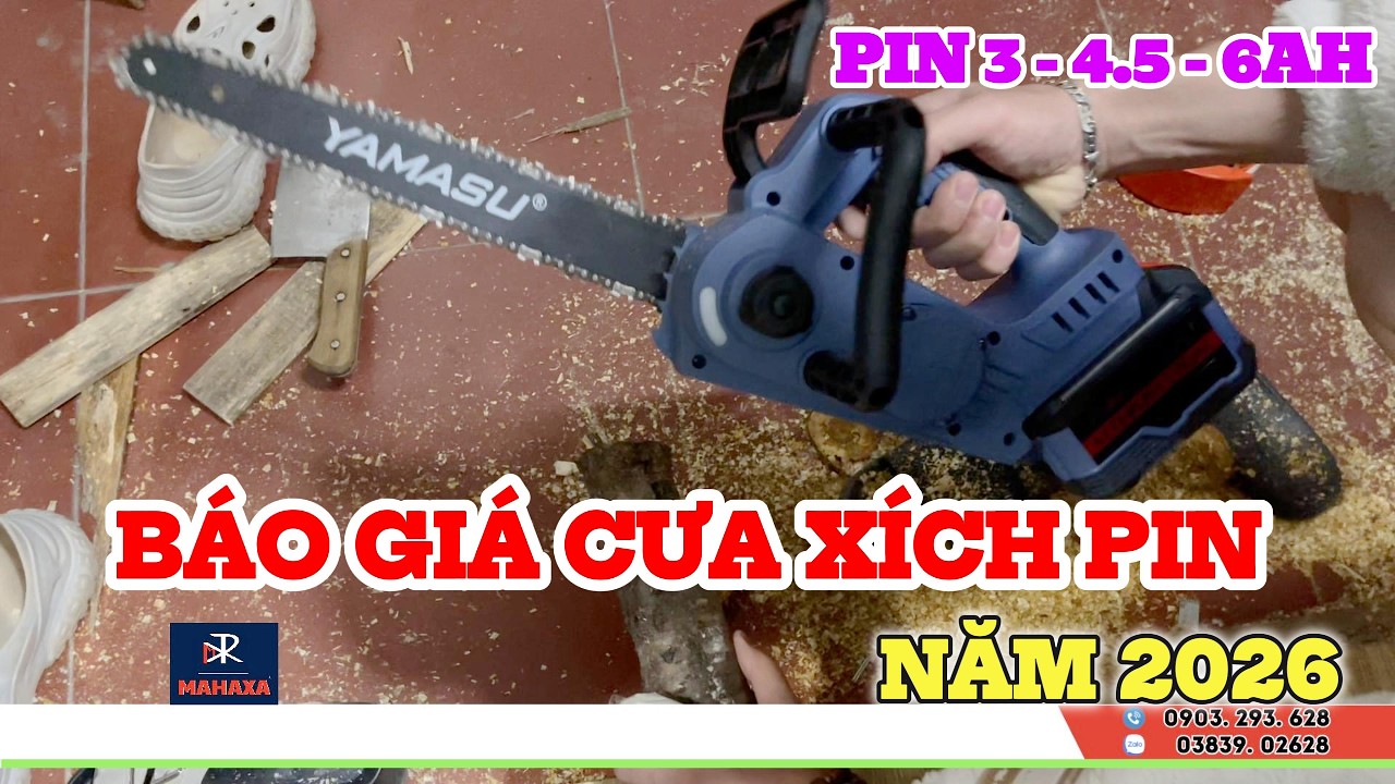 Máy Cưa Xích Pin (Cắt Gỗ) Yamasu YMS-MCP12PG2 Có Tốt Không? Chi Tiết Giá Và Thông Số Mới Nhất 2026.