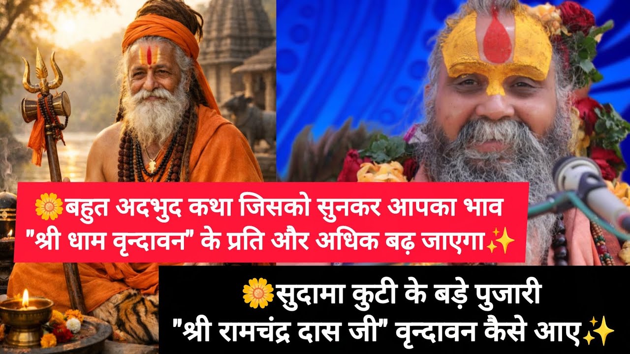 कैसे भगवान अपने भक्तों को वृन्दावन की ओर खींच लेते हैं🥹✨🙏 सबसे अदभुद कथा ।। श्री सीताराम।।