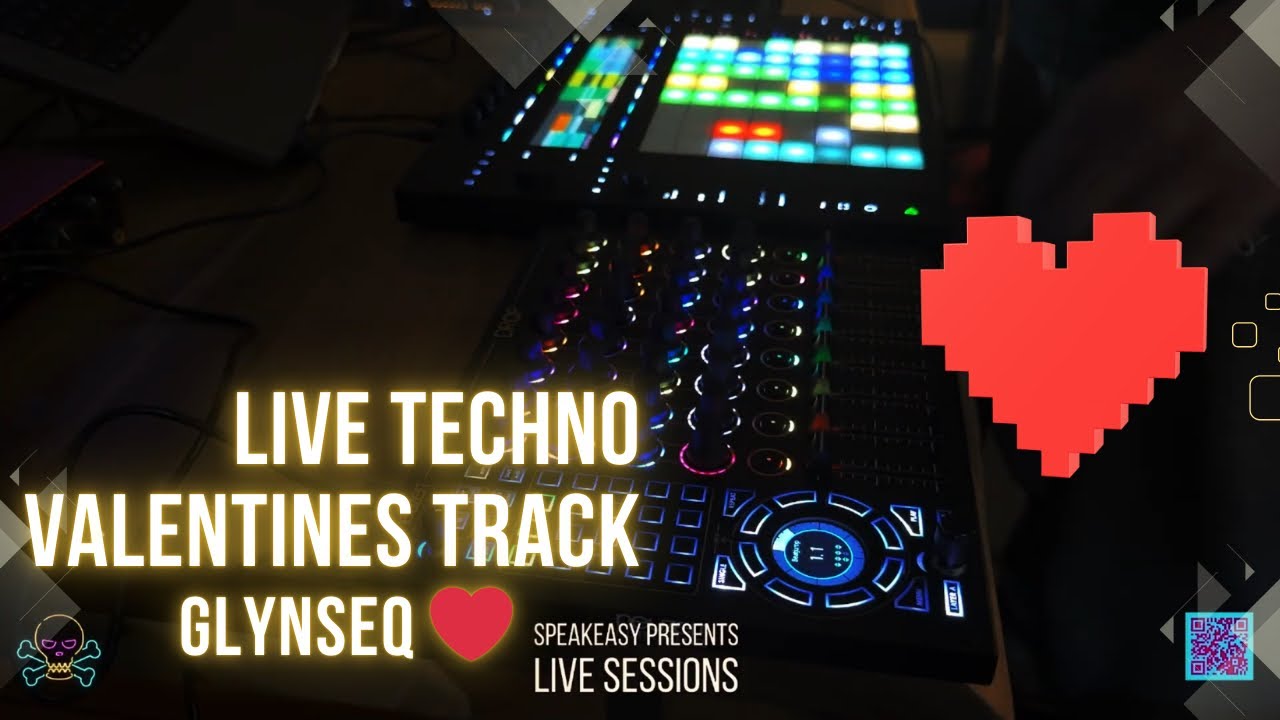 ❤️LIVE Techno Valentines Set 💙 #push3 #techno #aphextwin #Nathanfake  #neuzeit #valentinesday