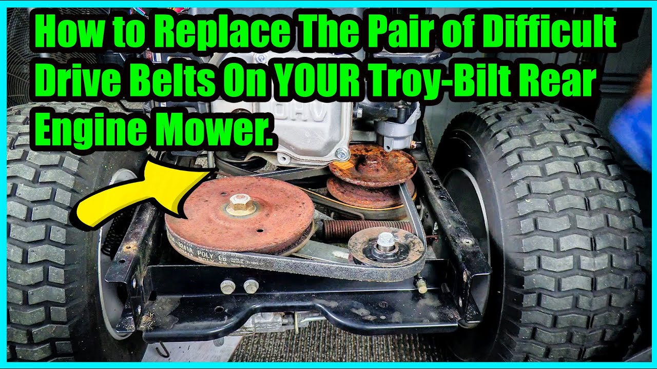 Replace 2 Drive Belts On Troy-Bilt 30