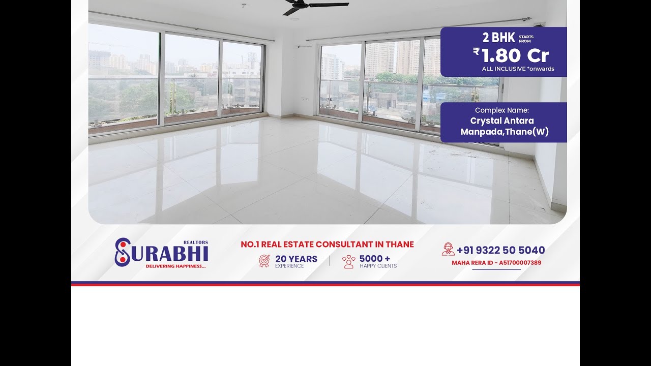 2 BHK in Crystal Antara Manpada Thane | 2 bhk under construction thane west
