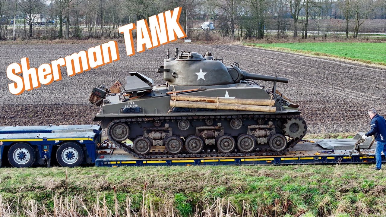 Sherman TANK moving day 