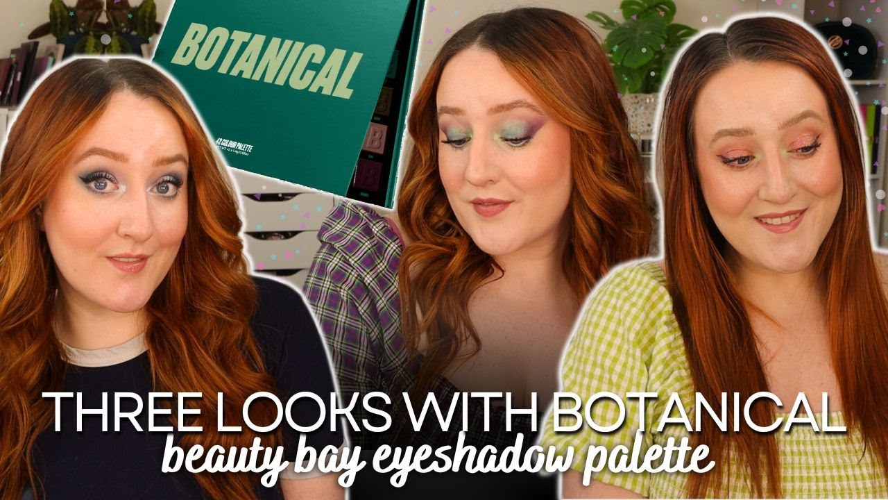 THREE LOOKS WITH BEAUTY BAY BOTANICAL EYESHADOW PALETTE! Colourful Makeup Inspiration Tutorials