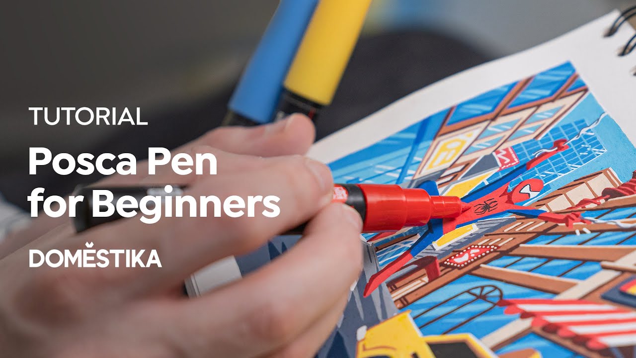TUTORIAL dibujo: técnicas con rotuladores Posca para principiantes