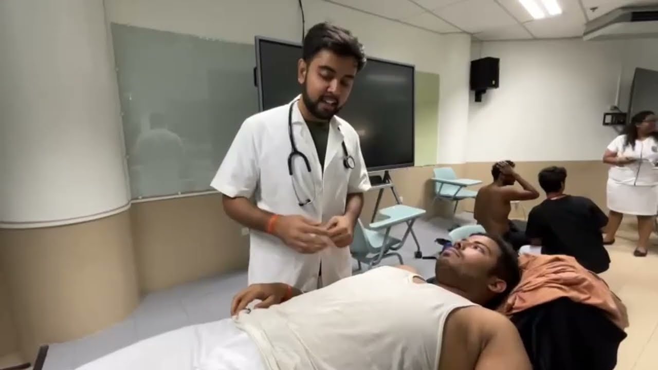OSCE- IM I GROUP 13 I JVP, CAROTID PULSE, HEART, ABDOMINAL, LIVER, SPLEEN, SHOULDER, WRIST KNEE EXAM
