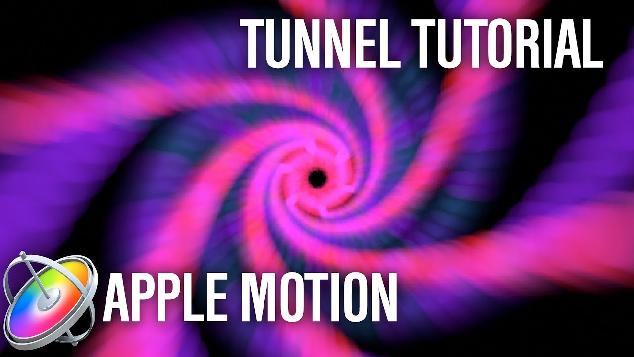 Apple Motion Animated Tunnel Tutorial - Replicator / Particle Generator / Basic Shapes - 4K