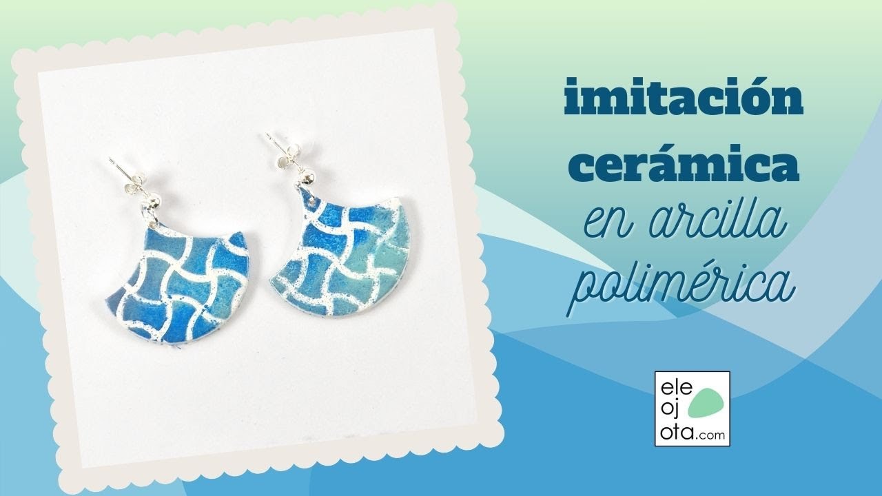 Imitaci&oacute;n cer&aacute;mica con arcilla polim&eacute;rica y esmaltes de baja temperatura
