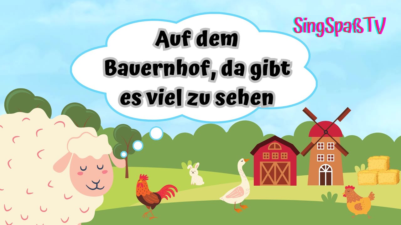 Auf den Bauernhof, da gibt es viel zu sehen 🎵🦙 I SingSpaßTV 🎶😊 I Kinderlieder