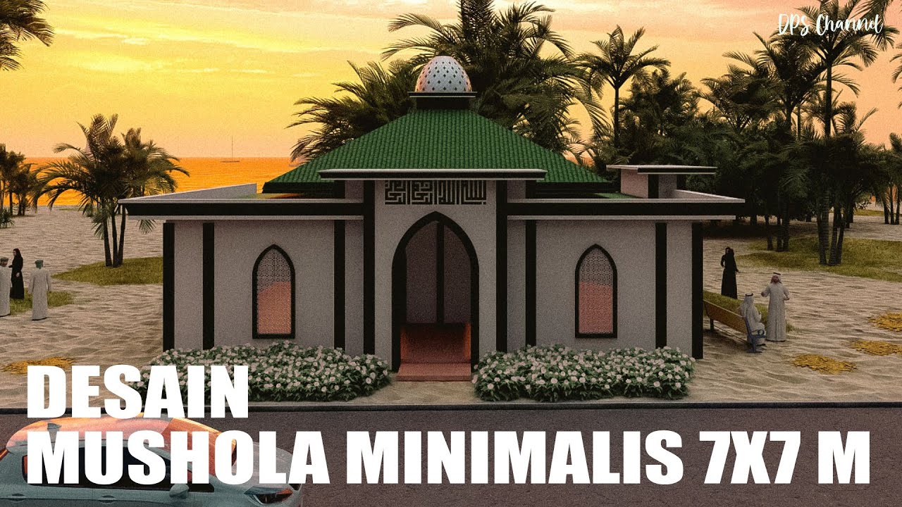 Desain Mushola Minimalis Ukuran 7x7 m Terkini