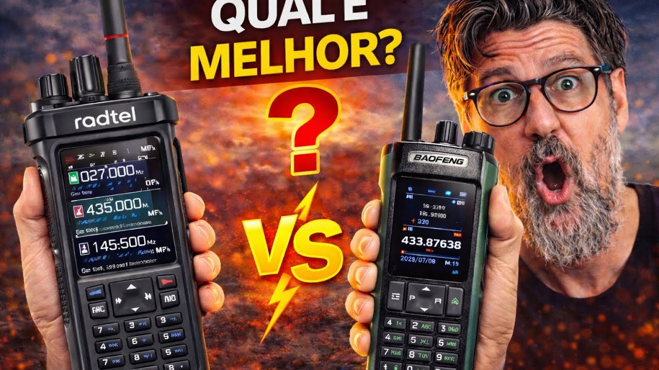 Baofeng DM‑32UV vs Radtel RT‑950 Pro: Qual o rádio para comunicação em sobrevivência e emergência?