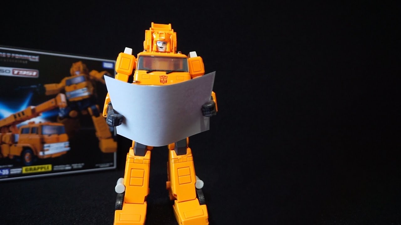 Transformers Masterpiece GRAPPLE MP-35 - Step by Step Transformation - Adult Collector
