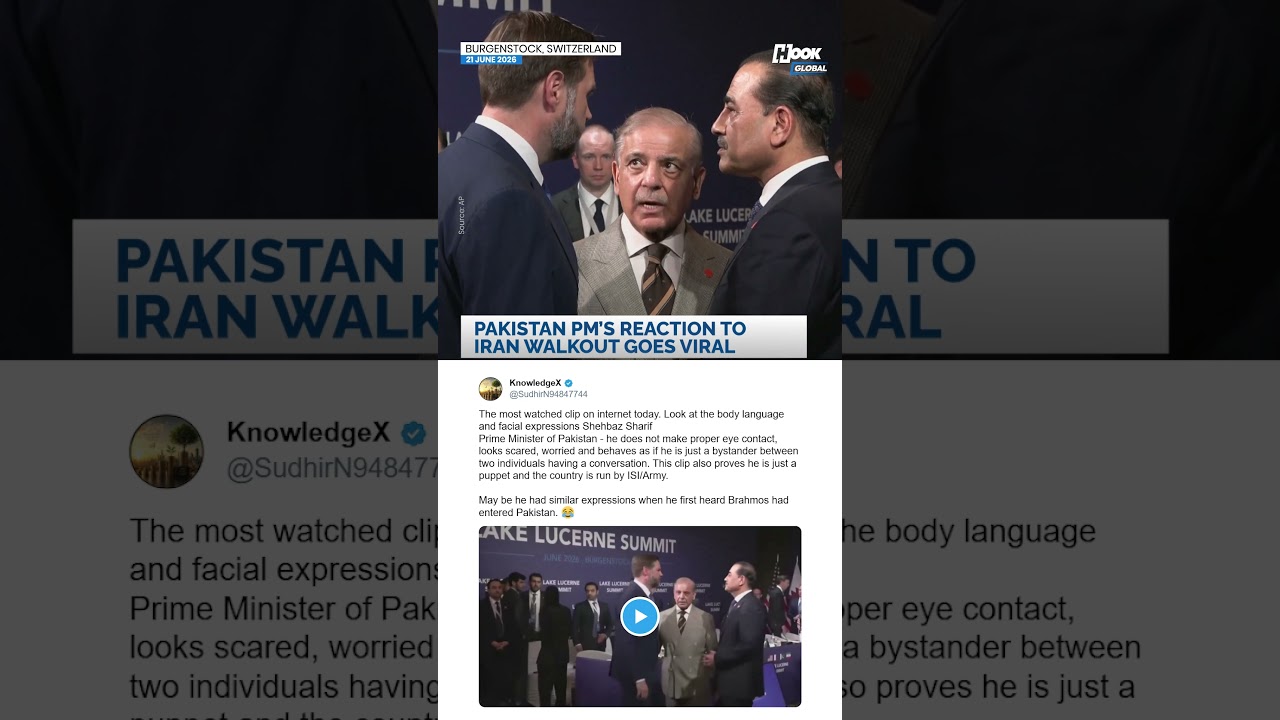 Pakistan PM&rsquo;s reaction to Iran walkout goes viral