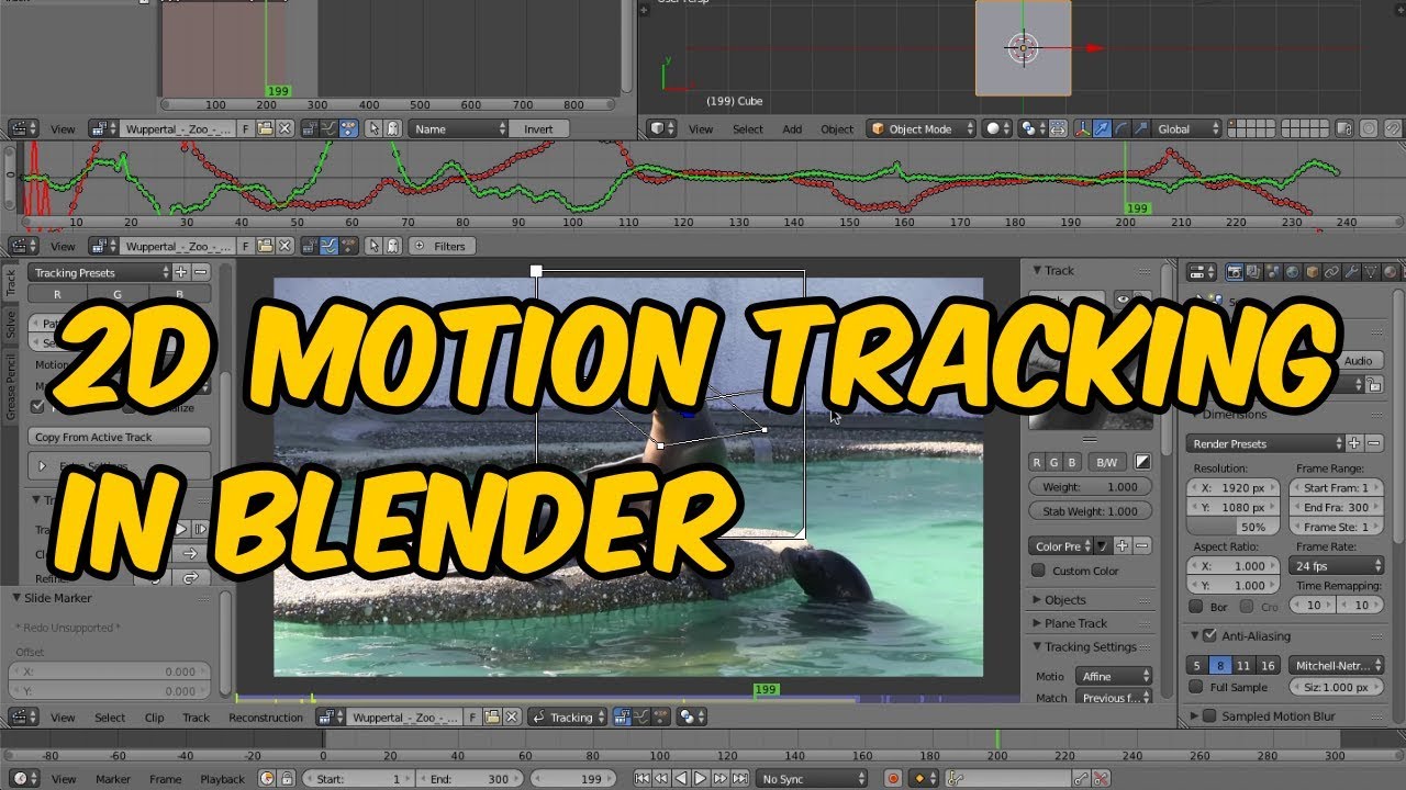 Easy text motion tracking in Blender! No Adobe needed!