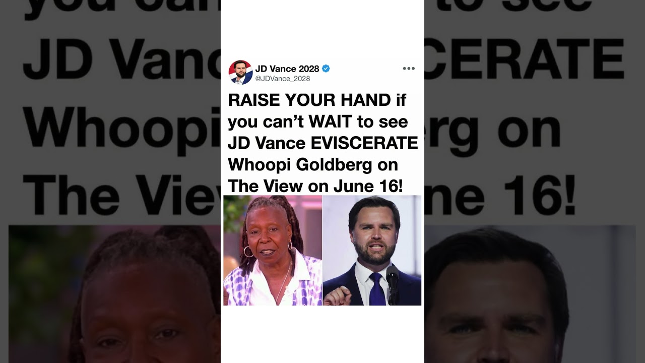 JD Vance vs Whoopi Goldberg? Social Media Erupts Ahead of Major TV Appearance