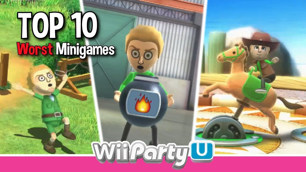 TOP 10 WORST MINIGAMES OF WII PARTY U !