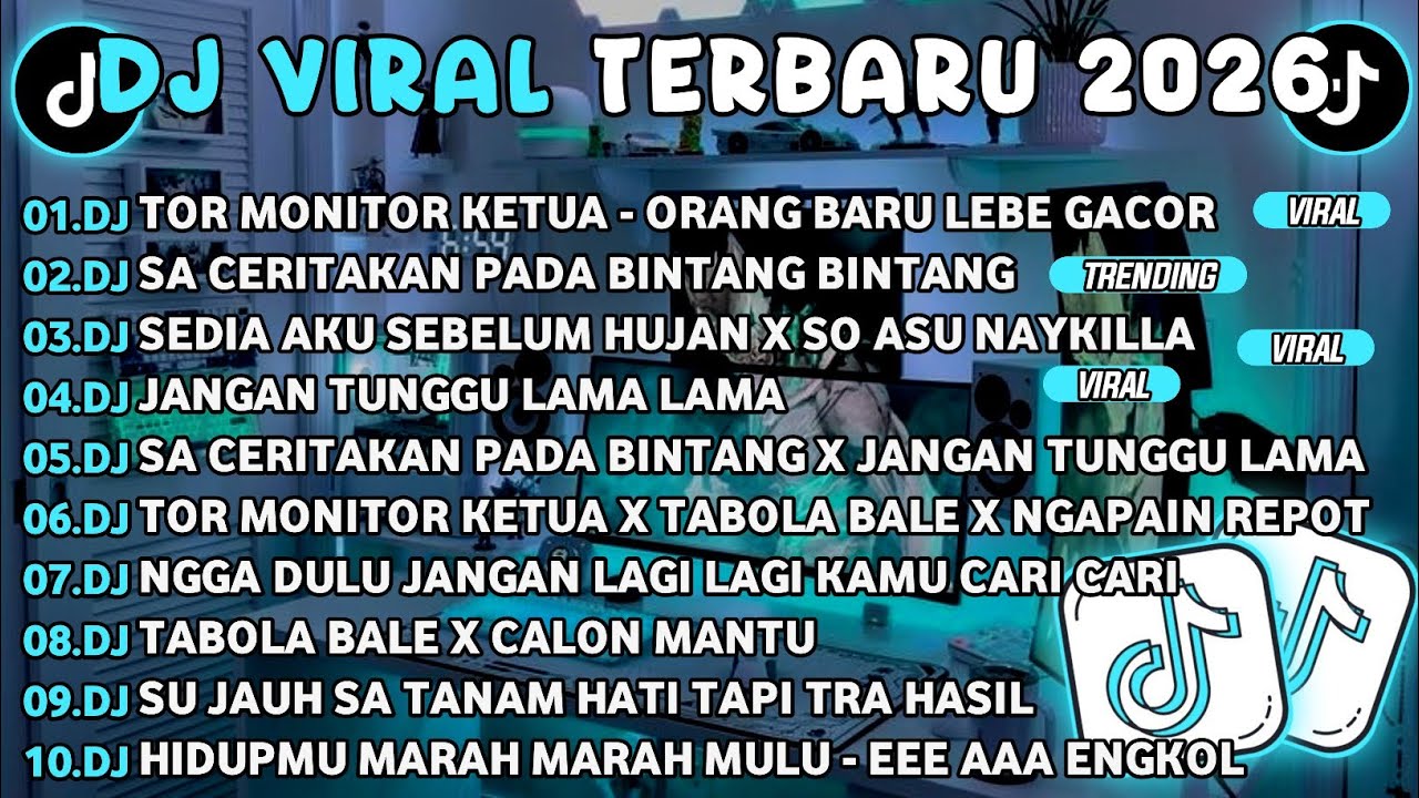 DJ TIKTOK TERBARU 2026🎵DJ TOR MONITOR KETUA - ORANG BARU LEBE GACOR 🎵DJ SA CERITAKAN PADA BINTANG