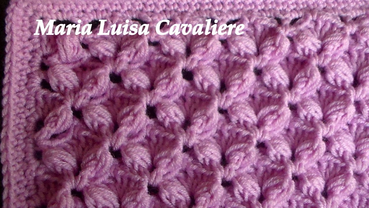 Punto fiocchetti all'uncinetto tutorial