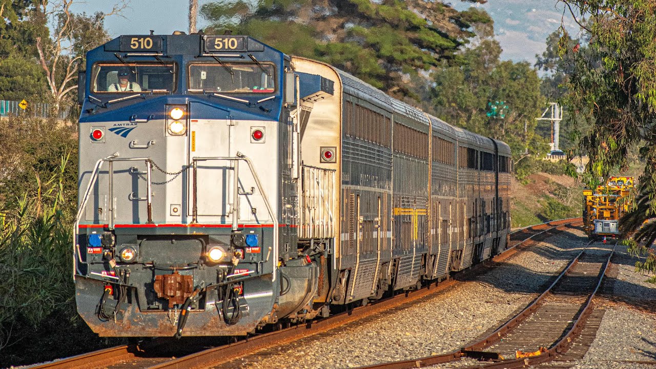 Railfanning The Santa Barbara Subdivision! - AMTK 510, AMTK 90222, CDTX 90225 & More!