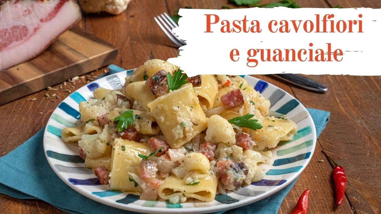 Pasta con cavolfiori e guanciale, un primo piatto sfizioso, saporito e davvero facile da preparare!