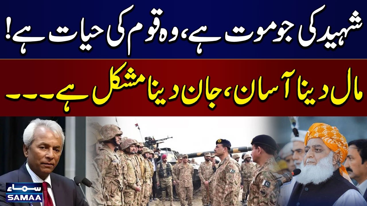 Maulana Fazl's Remarks | CM Sindh Nehal Hashmi Speaks Out on Maulana&rsquo;s Statement