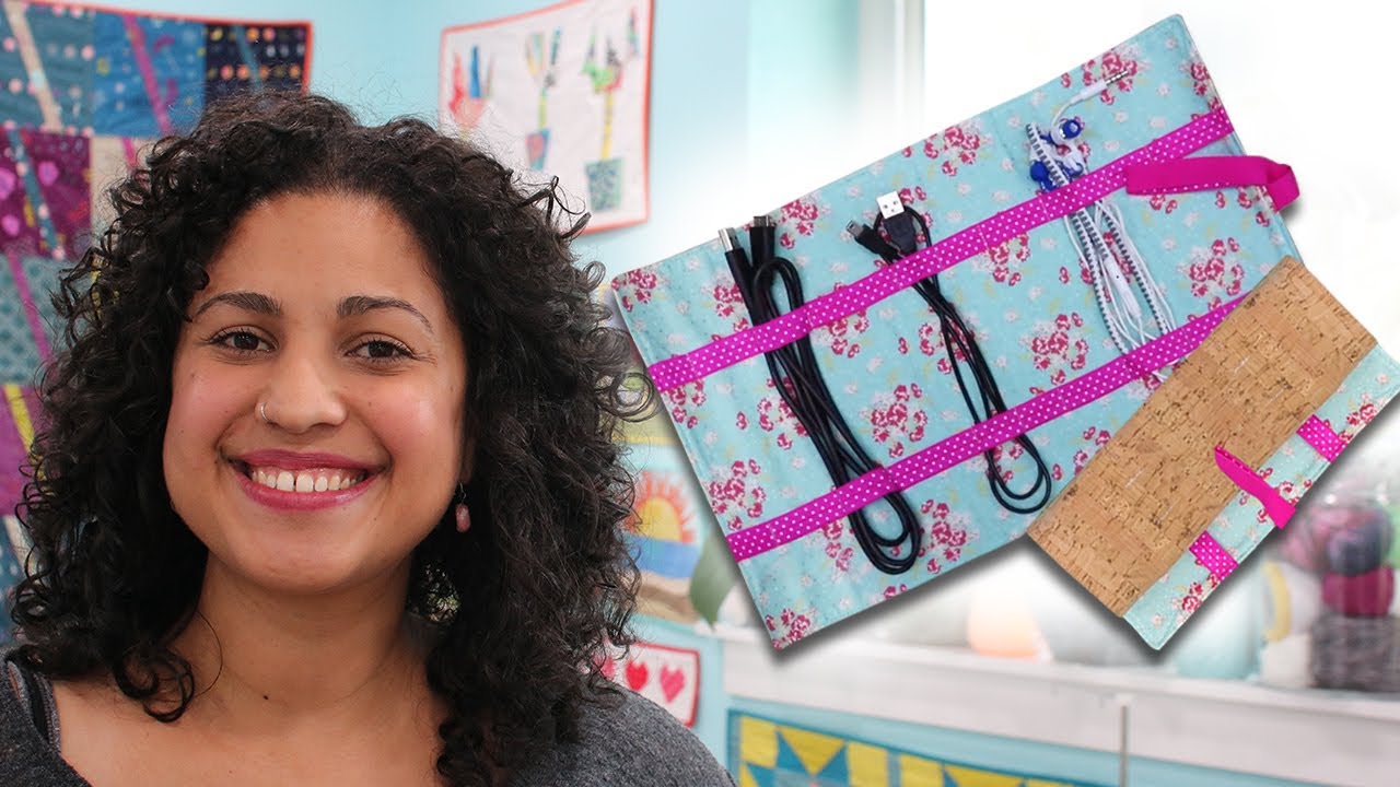 How to Sew a Rollup Cord Keeper with Crafty Gemini