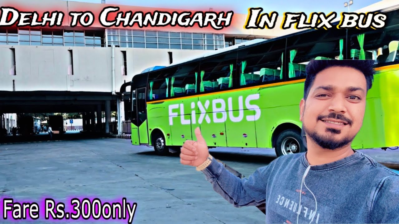 AC.Premium|Flix Bus Journey|Delhi Kashmere Gate to Sec-43 Chandigarh|Bus Journey Video