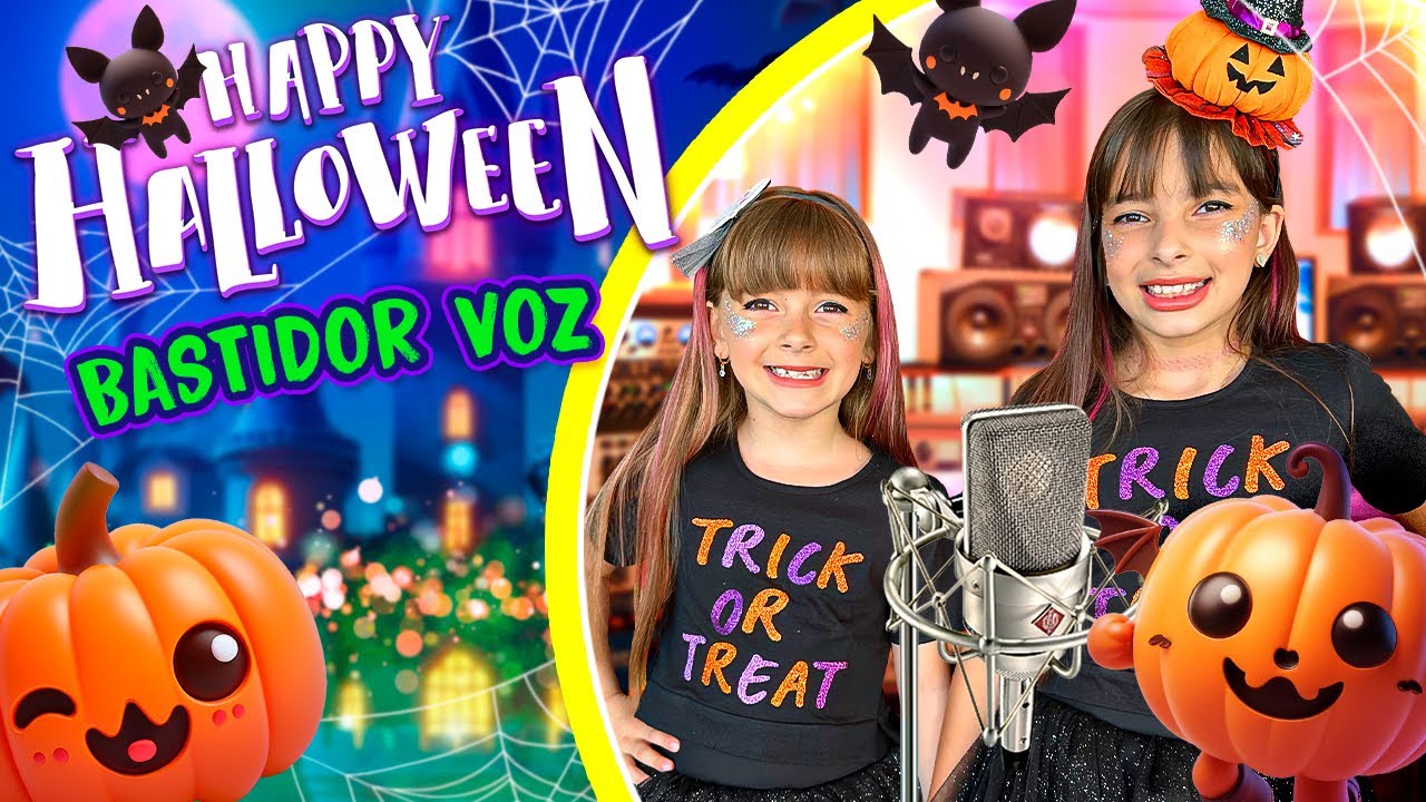 Bastidor da Gravação da NOVA MÚSICA da Laurinha e Helena (HAPPY HALLOWEEN)