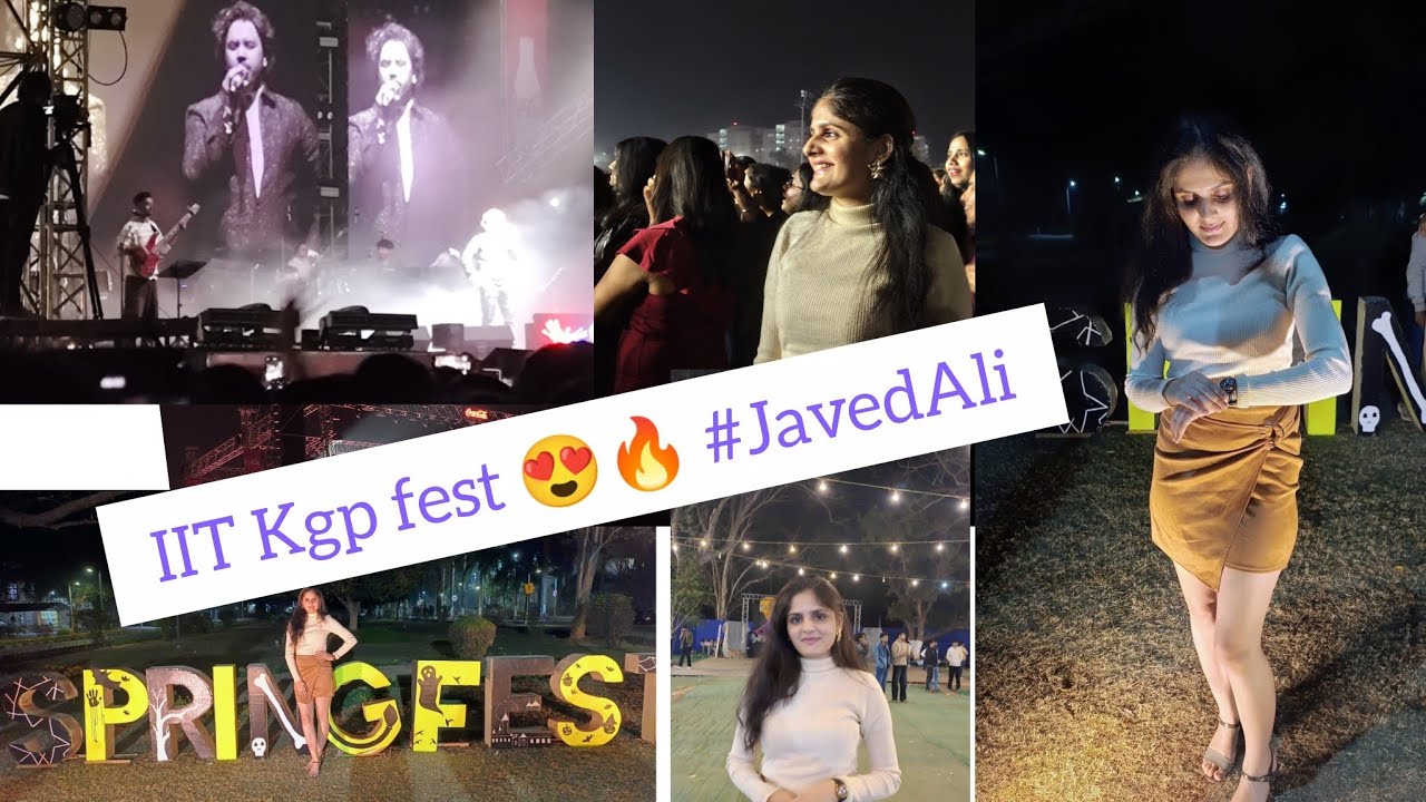 😮IIT Fest🥳Javed Ali live performance🔥❤#javedali #iitkharagpur#youtubevideo#vlog #trending#phdlife