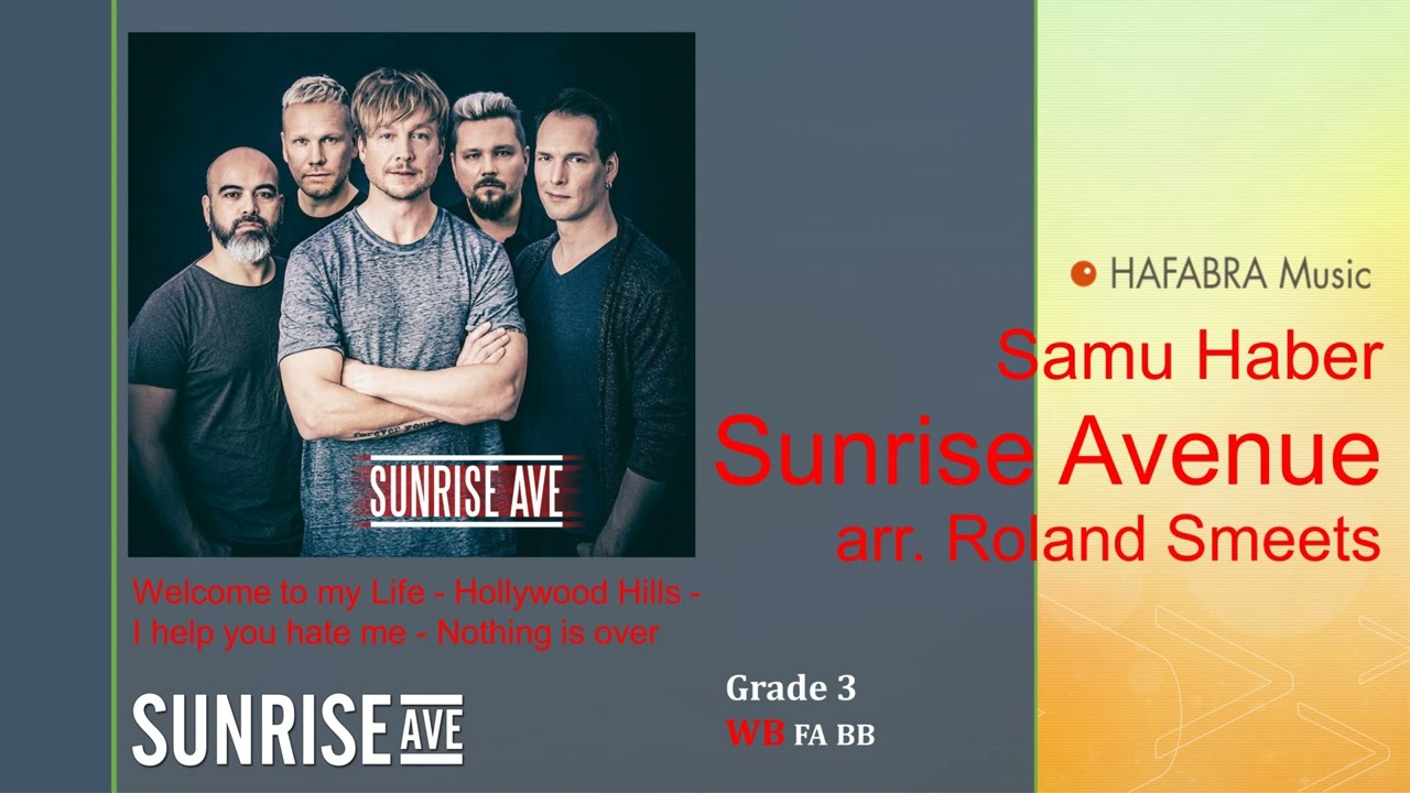 Sunrise Avenue - Samu Haber - arr. Roland Smeets