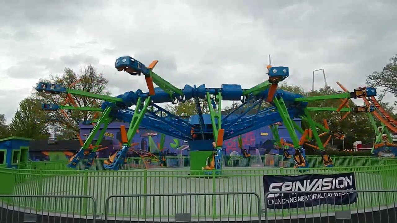 Spinvasion at Kennywood full test run non copyright |HockeyGUY66871