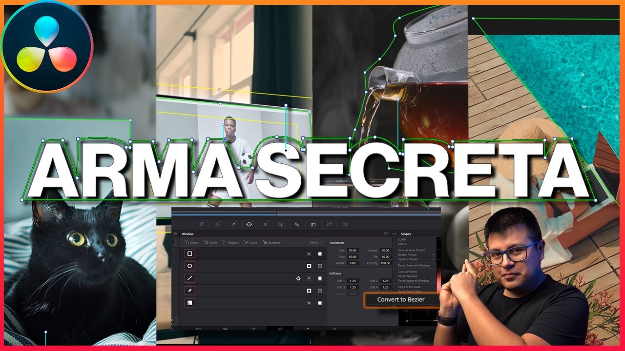 Da forma a la luz con Power Windows en Davinci Resolve 18