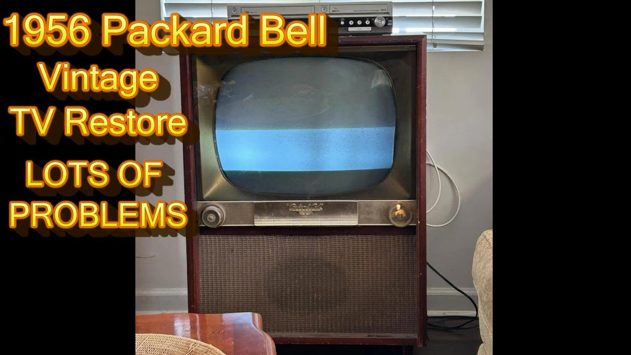 1956 Packard Bell Television Diagnosis Repair and Restoration Lots of Problems Found and Repaired
