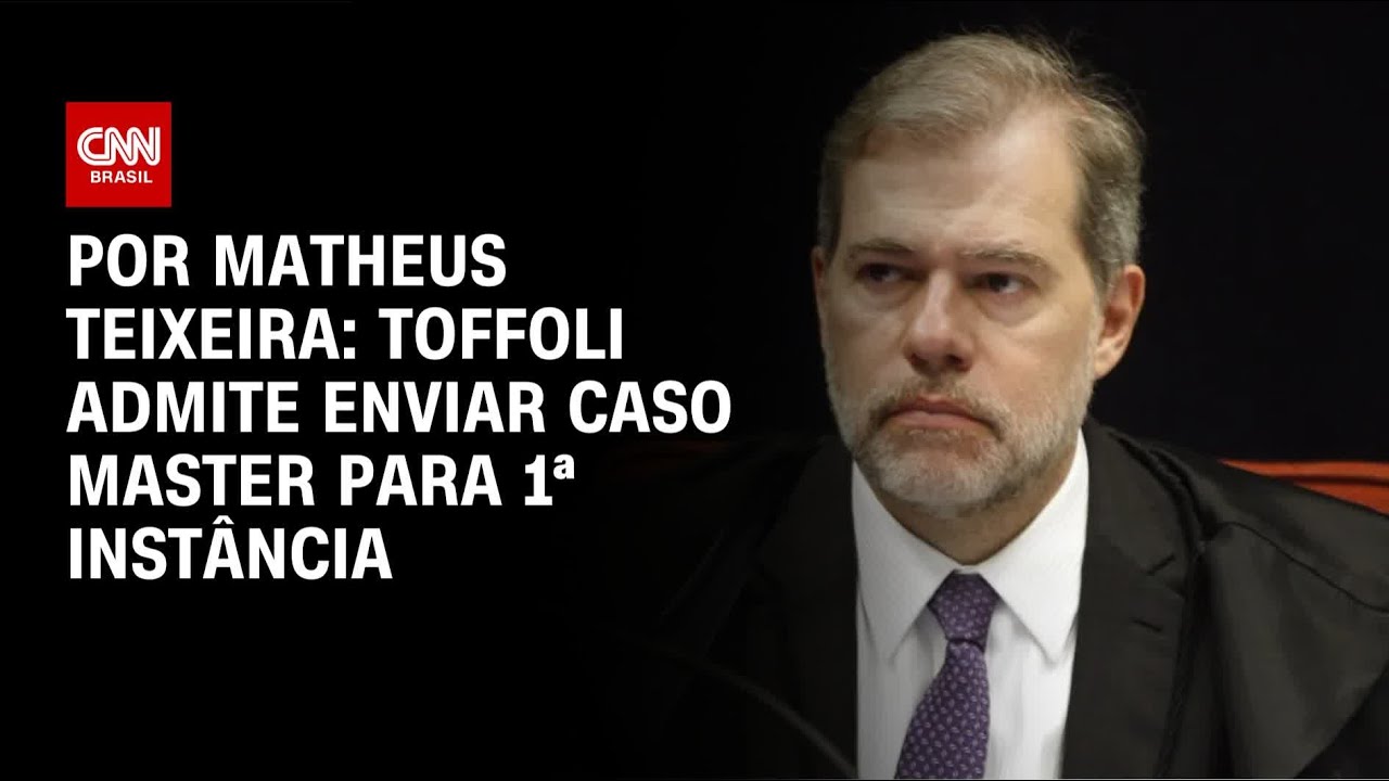 Toffoli admite que pode enviar caso Master à 1ª instância | BASTIDORES CNN