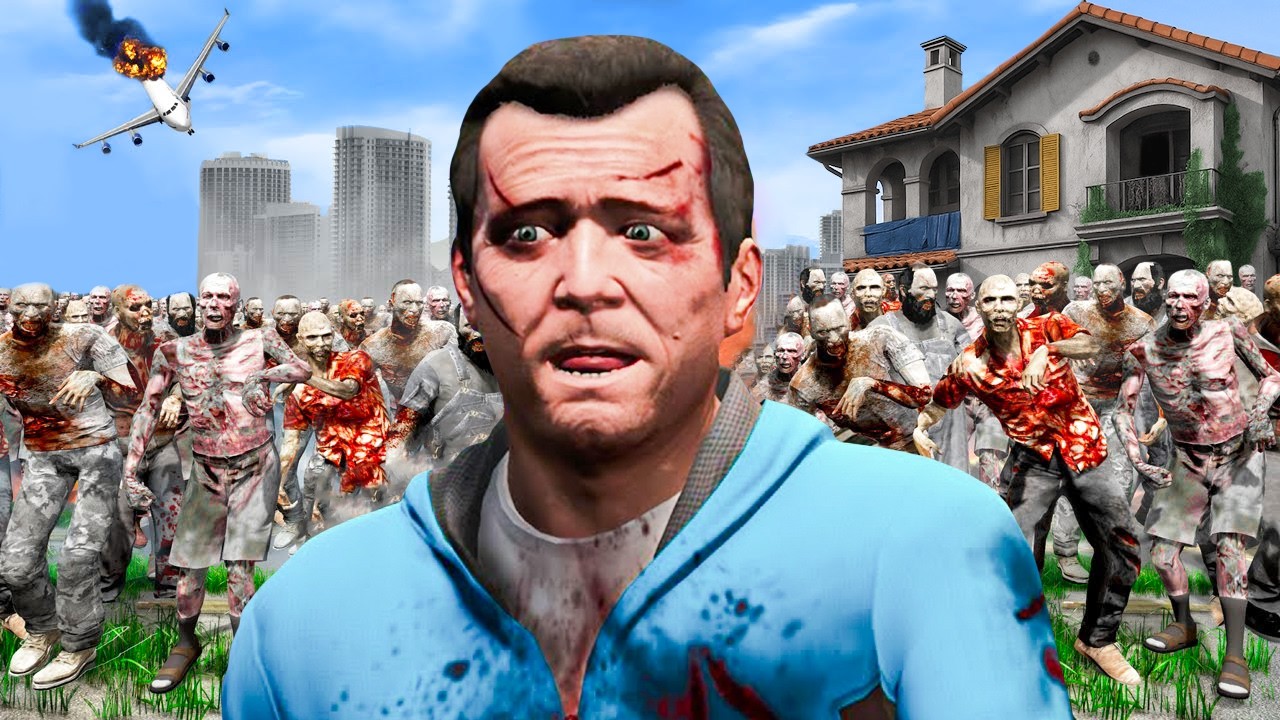 J'AI PROTÉGÉ LA MAISON DE MICHAEL D'UNE INVASION DE ZOMBIES ! (GTA 5)