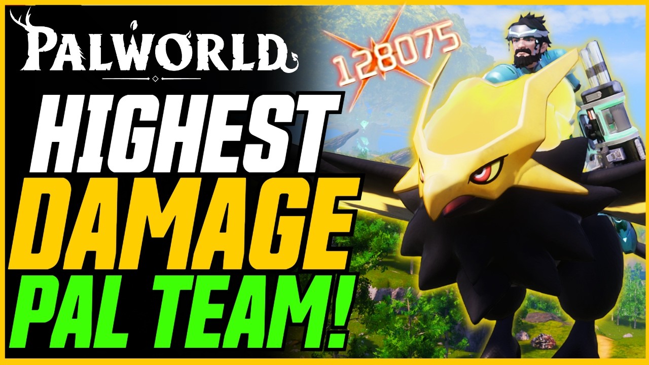 NEW Highest Damage Pal Team! (MELT BOSSES)! // Palworld 1.0 (Panthalus Made Easy)