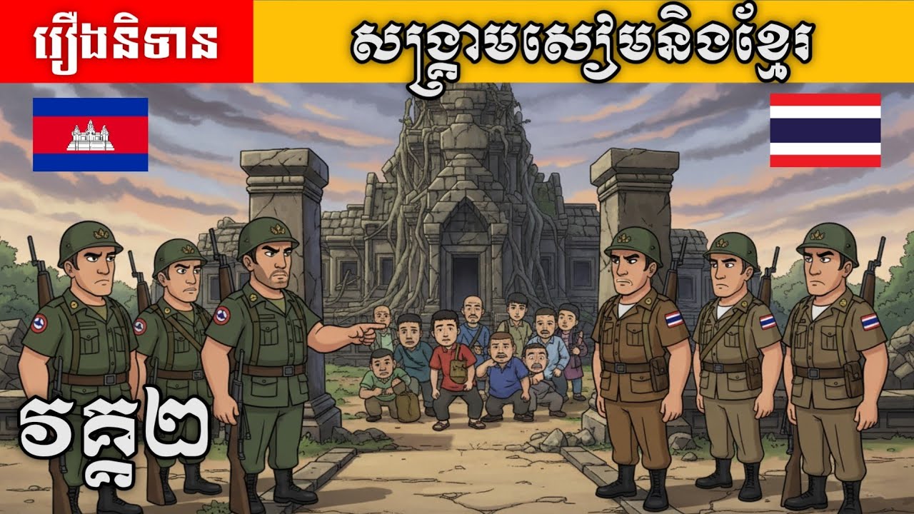 រឿងនិទាន | សង្គ្រាមសៀមនិងខ្មែរ វគ្គ២| Khmer Fairy Tales