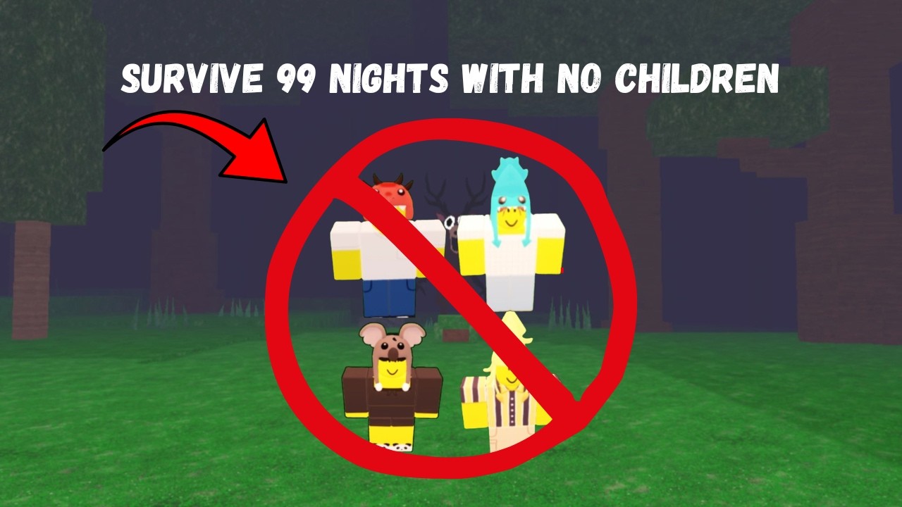 Survive 99 Nights Without Saving Kids #99nightintheforest #99nights