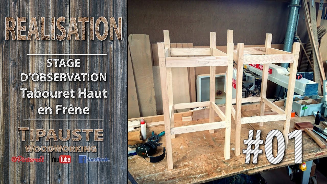 Réaliser des tabourets en bois partie 1