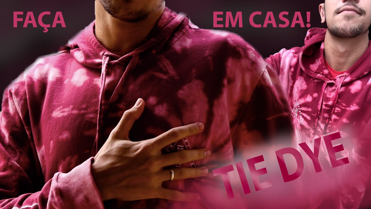 Tie Dye - NO MOLETOM! FAÇA EM CASA! Tutorial