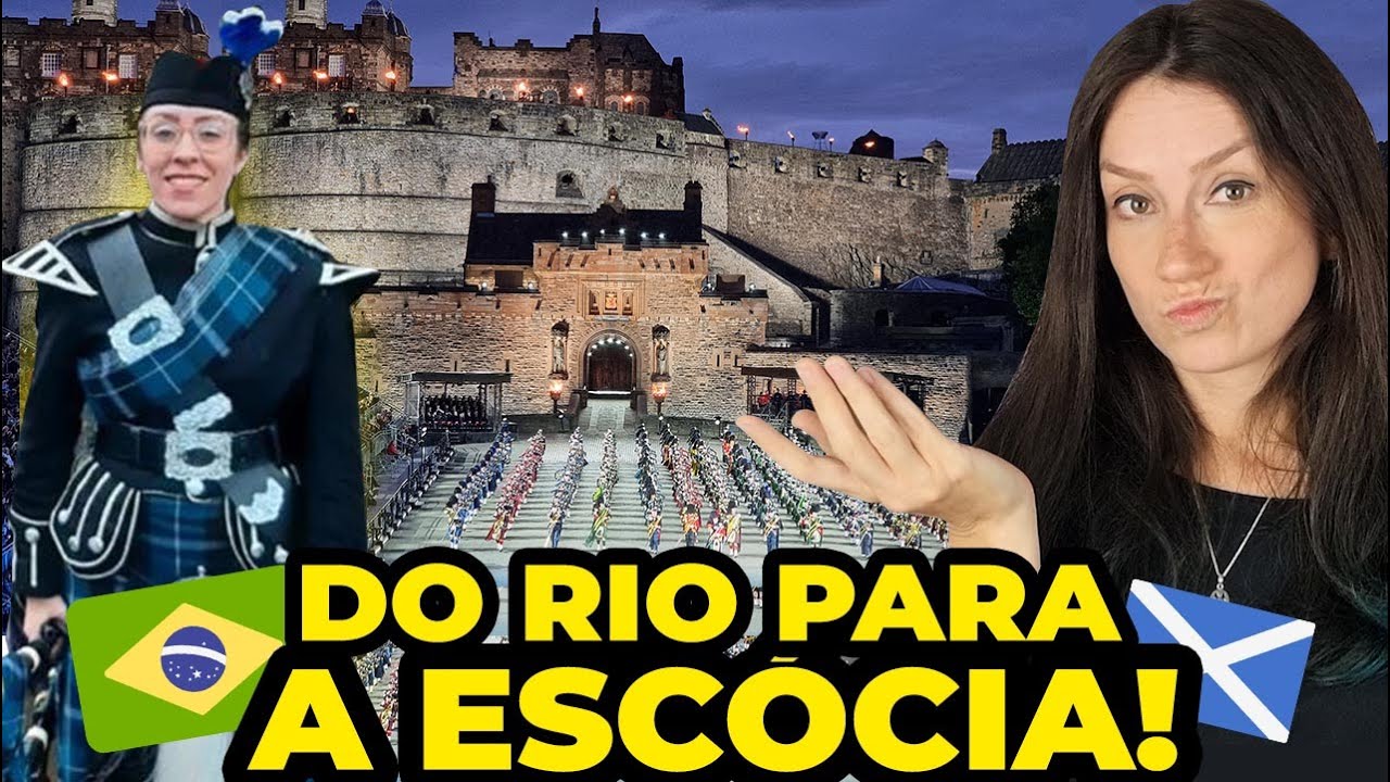 BRASILEIROS INVADEM A ESCÓCIA e TOCAM GAITA DE FOLES no CASTELO DE EDIMBURGO!