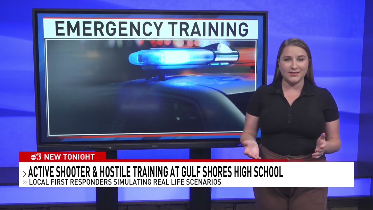 First responders conduct mass shooting simulation at Gulf Shores High School