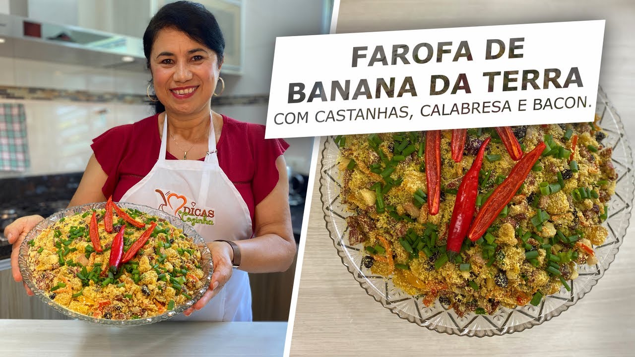 FAROFA DE BANANA DA TERRA 🍌🍌 | RECEITAS DE NATAL | CÉLIA REZENDE