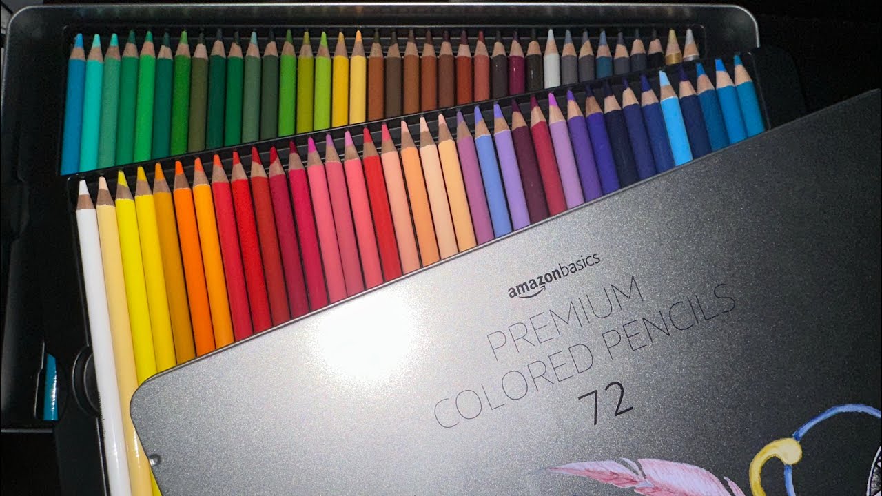 Colores Amazon Basics 72 colores / Arte con Daniel 