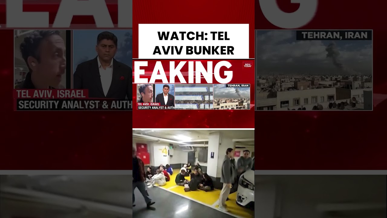 Iran Attacks Israel: Exclusive Visuals of Bunker in Tel Aviv,  Citizens Gather | India Today
