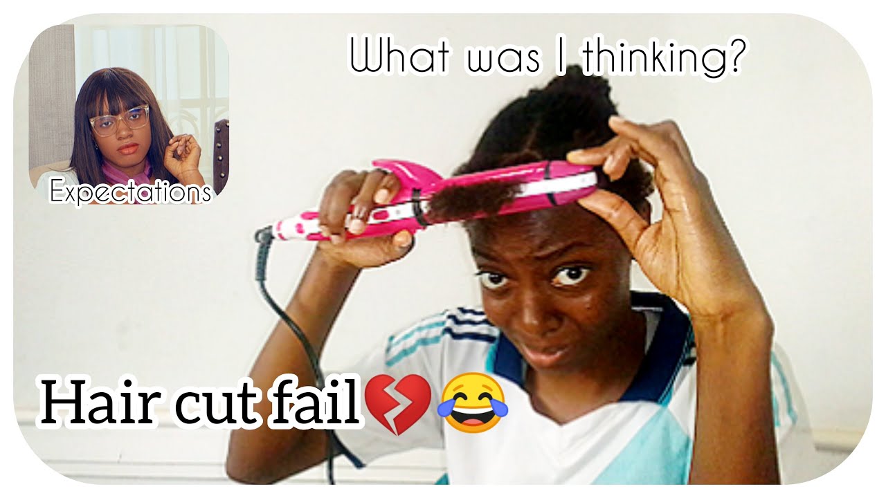 i tried giving myself a fringde haircut but... haircut failed😂 help Brad Mondo, I filmed this for u